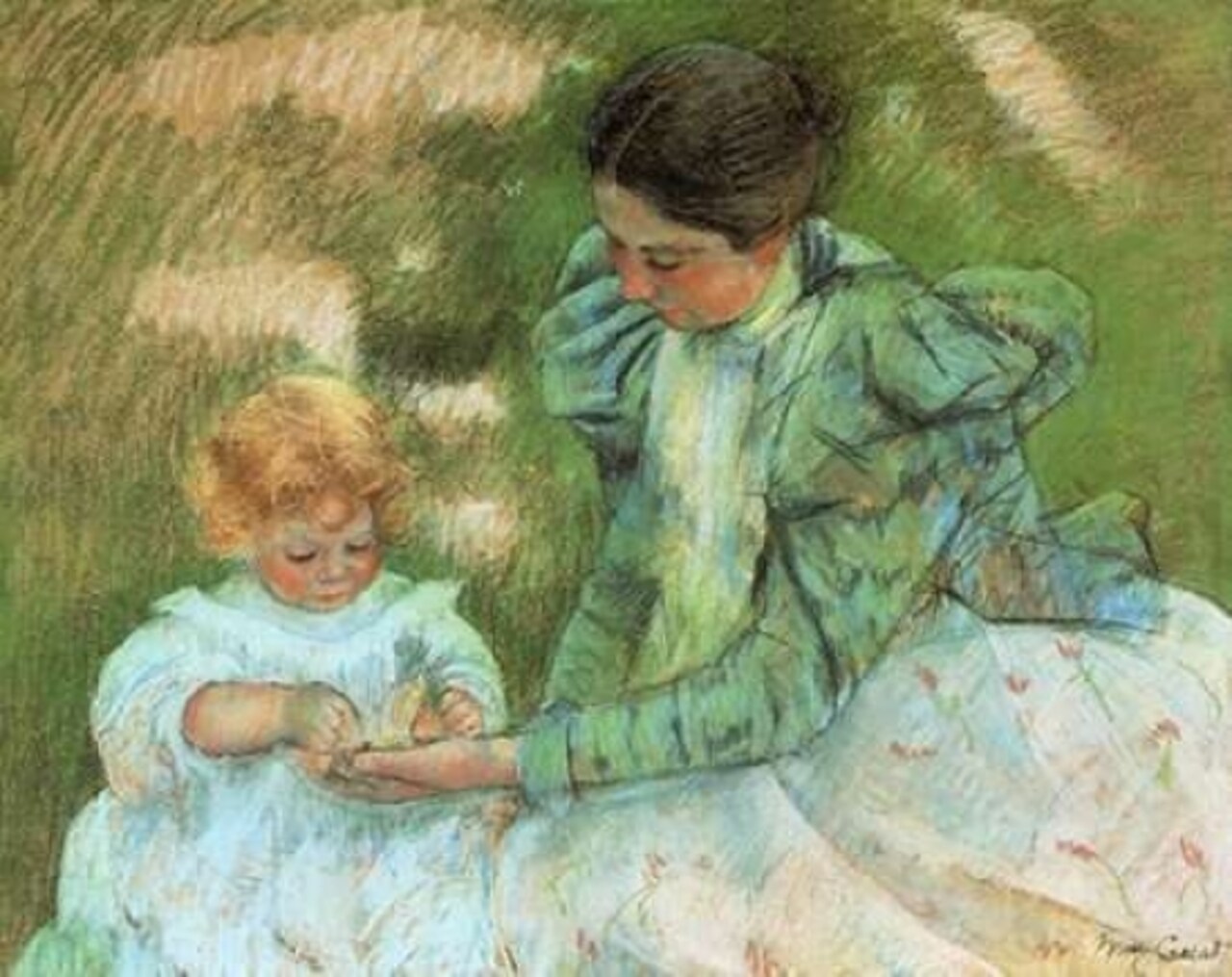 Mother Playing With Her Child 1897 Poster Print by Mary Cassatt - Item # VARPDX372682